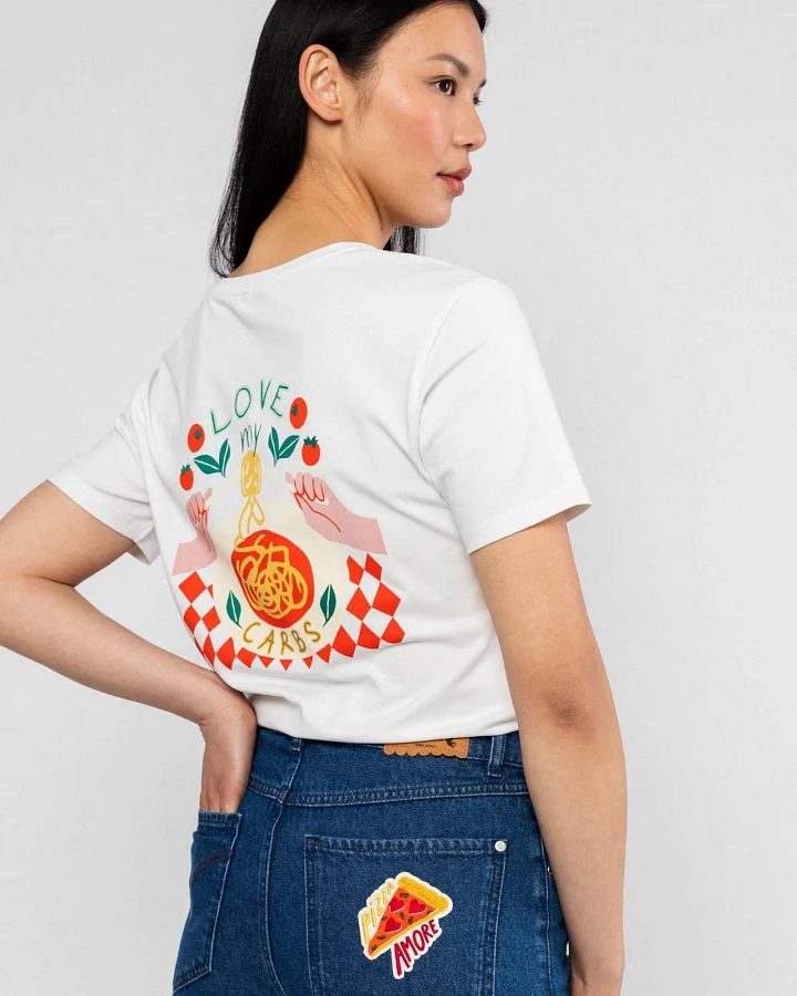 T-Shirt Message Tee Love my Carbs