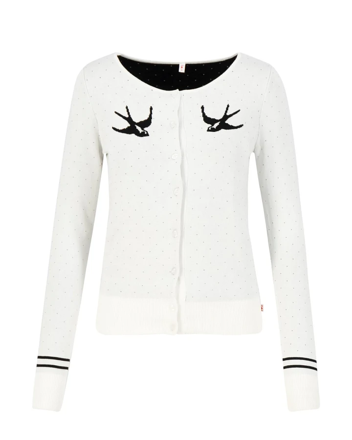 Cardigan lucky swallow