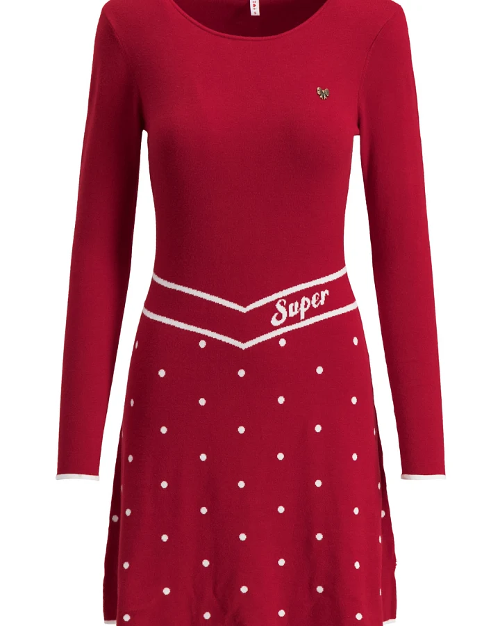 Strickkleid punktemädel