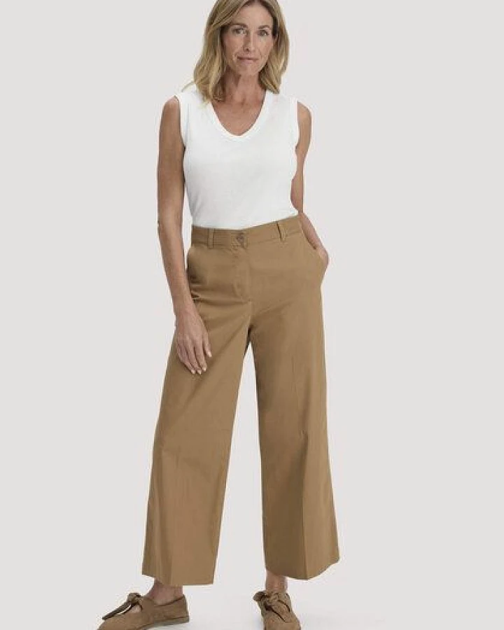 hessnatur Hose Culotte Regular aus Bio-Baumwolle