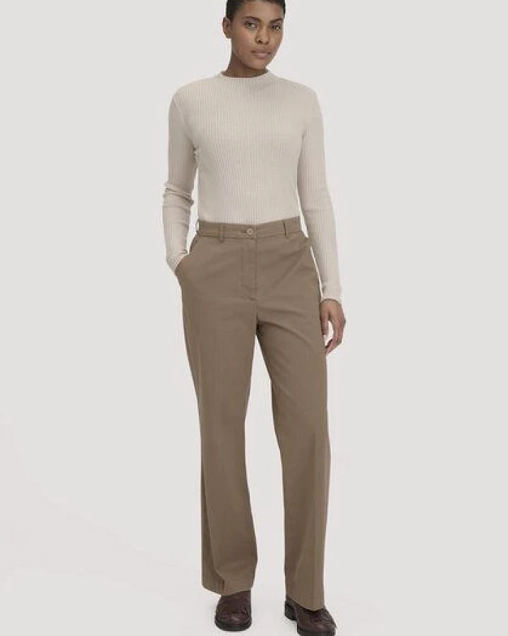hessnatur Hose Straight Leg Relaxed aus Bio-Baumwolle
