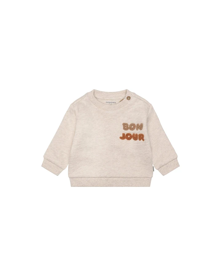 Sweatshirt Bio-Baumwolle (kbA) sand melange 50