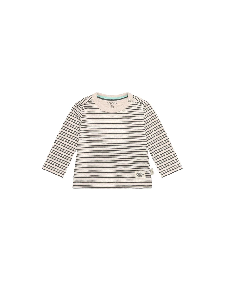 Langarmshirt Bio-Baumwolle (kbA) sand melange 50