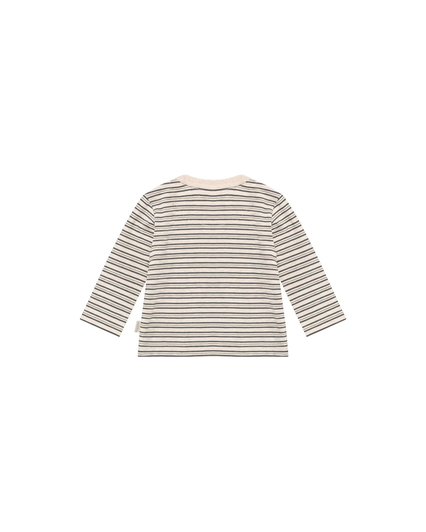 Langarmshirt Bio-Baumwolle (kbA) sand melange 62 – Ansicht 2