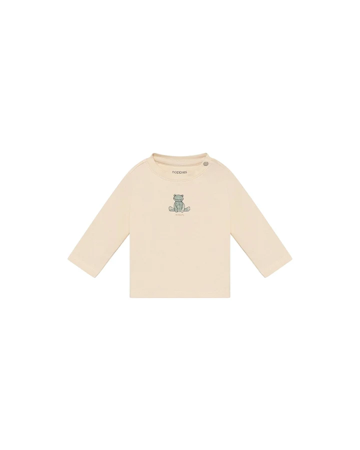 Langarmshirt Bio-Baumwolle (kbA) Print Frosch Buttercream 44