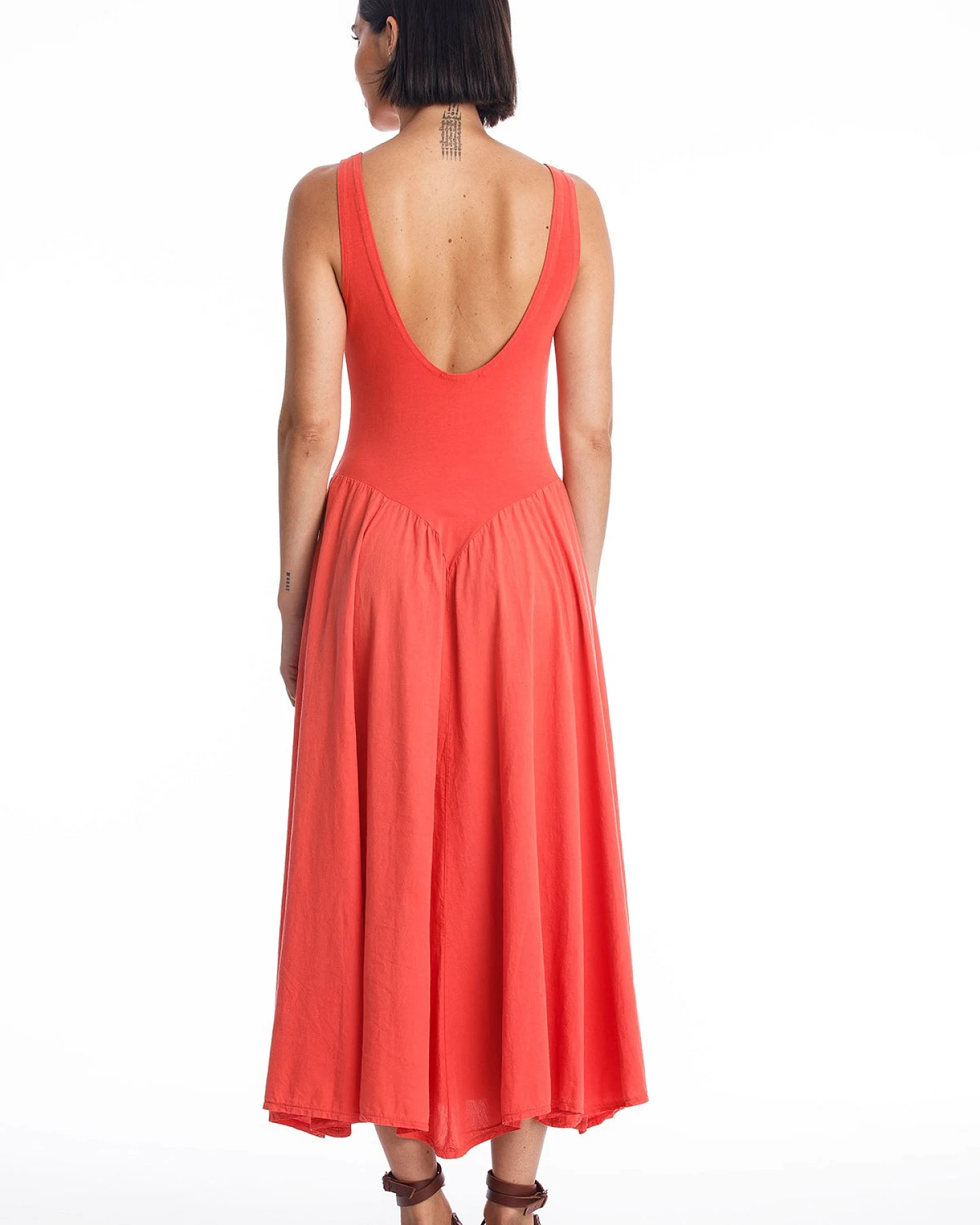 RAVENS VIEW IBIZA Damen vegan Kleid Look Radiant Red – Ansicht 2