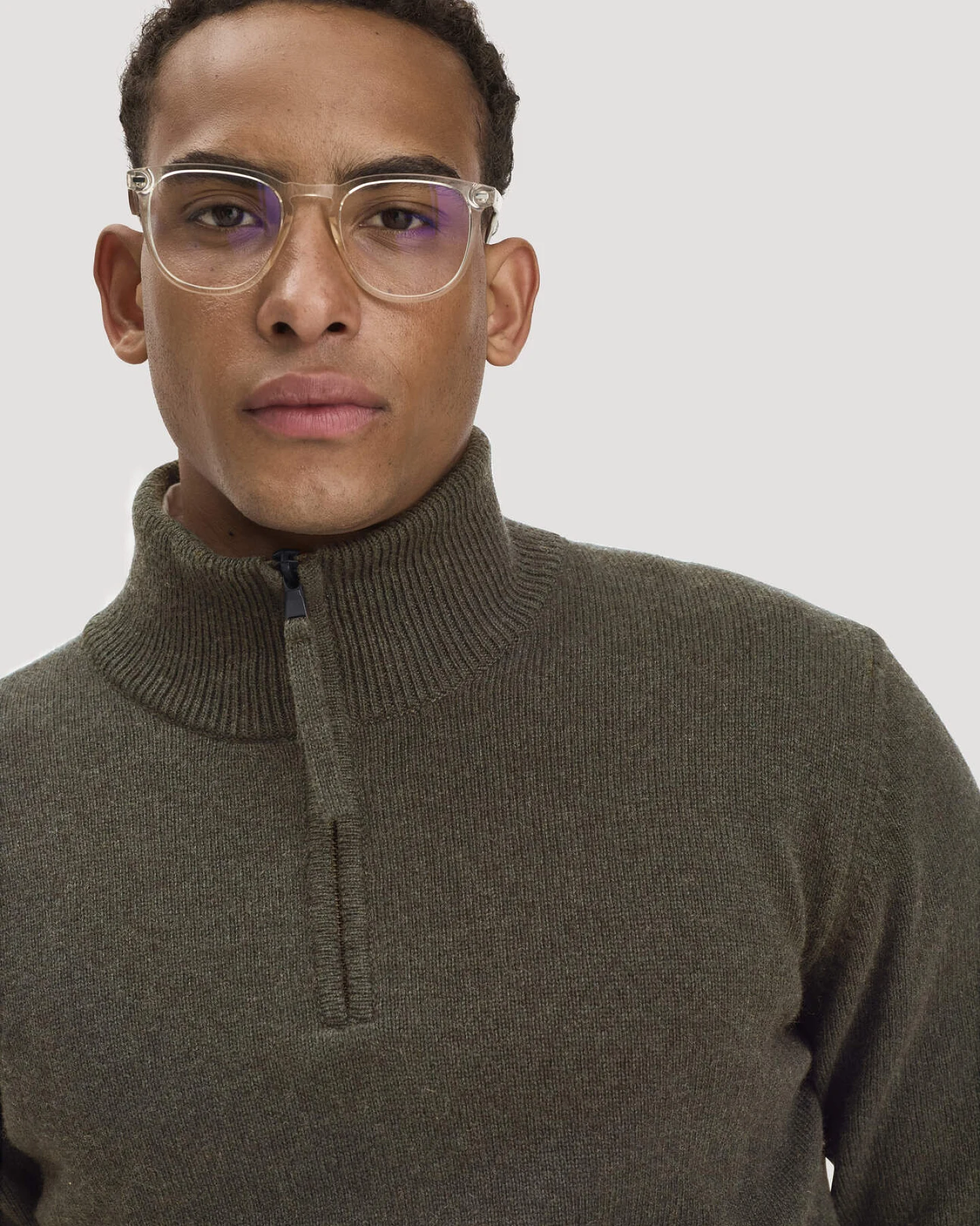 hessnatur Herren Strick Troyer Regular aus Bio-Merinowolle mit Bio-Baumwolle - grün - Größe XXL – Ansicht 4