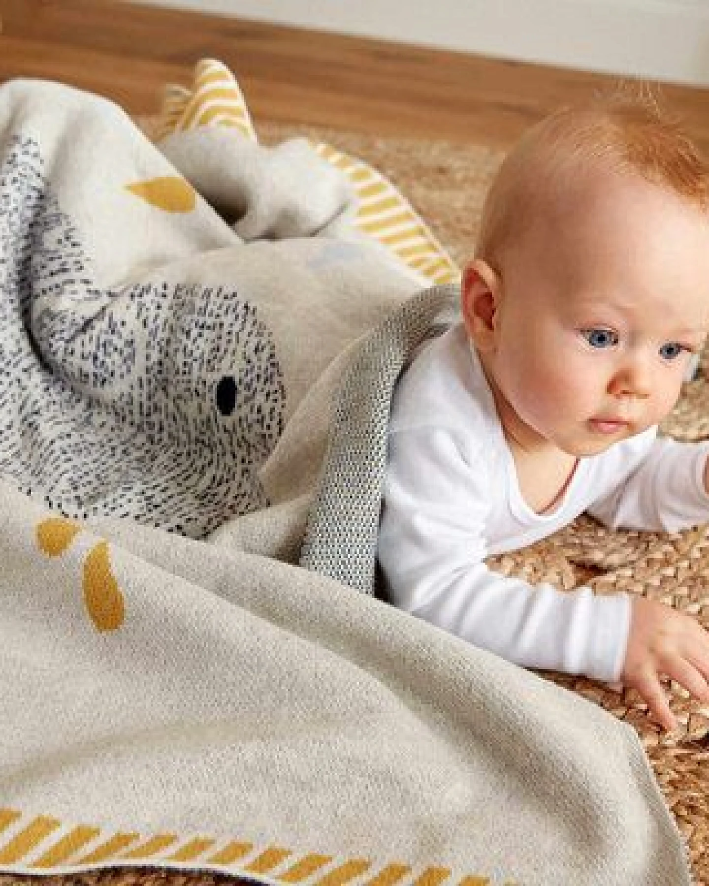 Lässige Babydecke 100 % Bio-Baumwolle GOTS 70 x100 cm – Ansicht 2