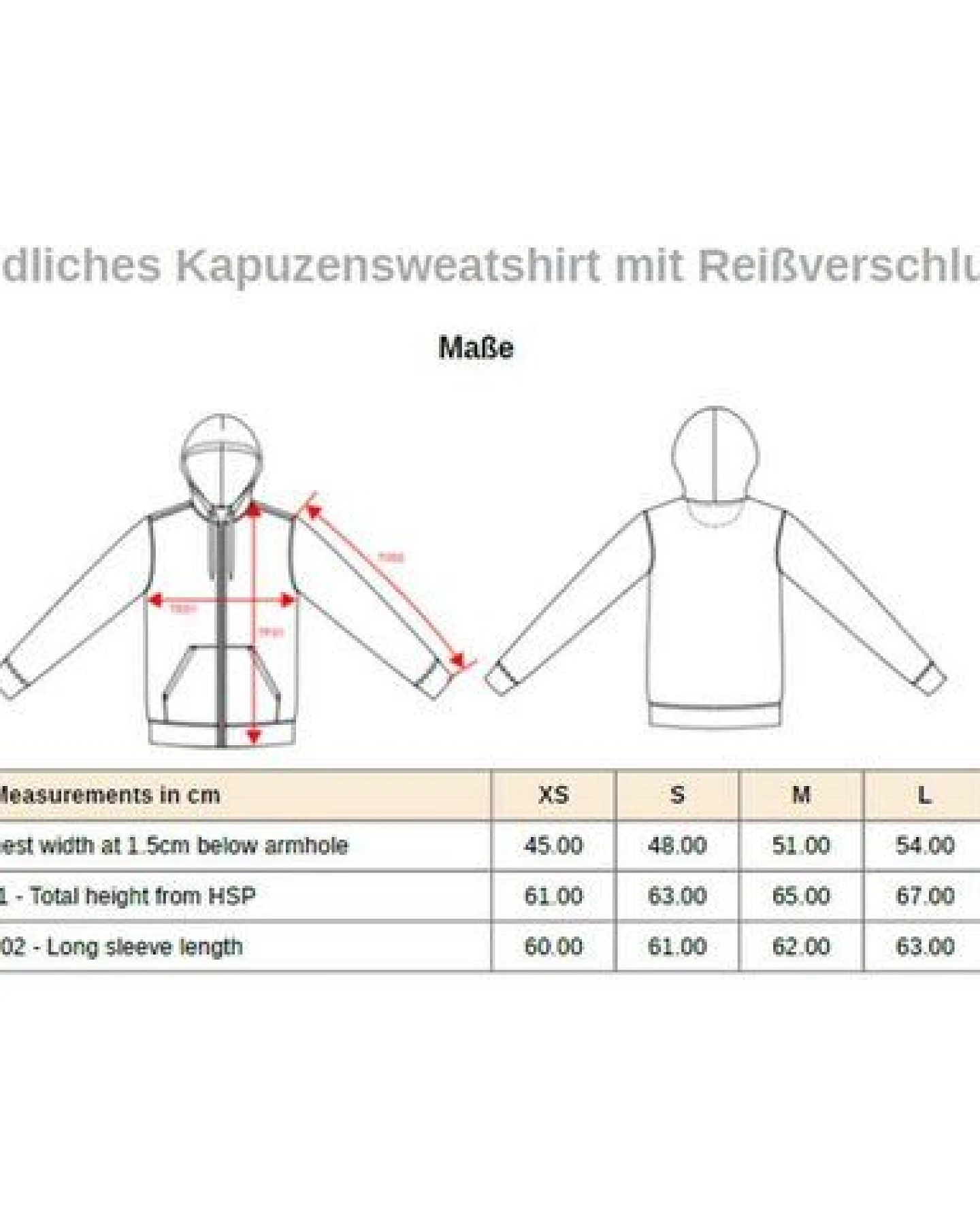 YTWOO Basic Kapuzensweatshirt für Damen aus Materlialien – Ansicht 3
