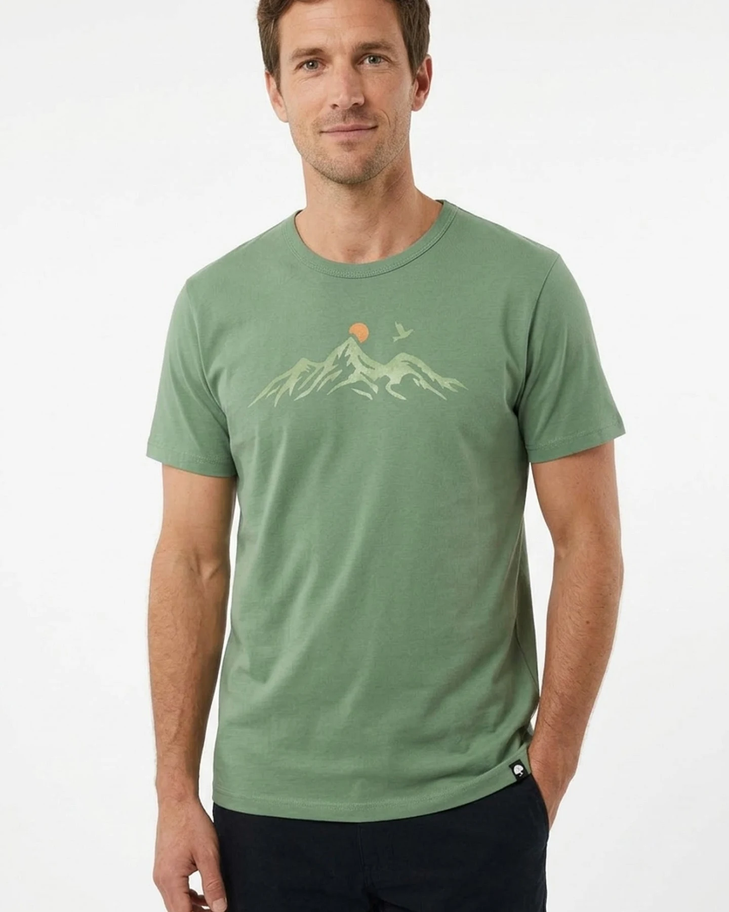Mountain Gaze Männer Bambus T-Shirt – Ansicht 2