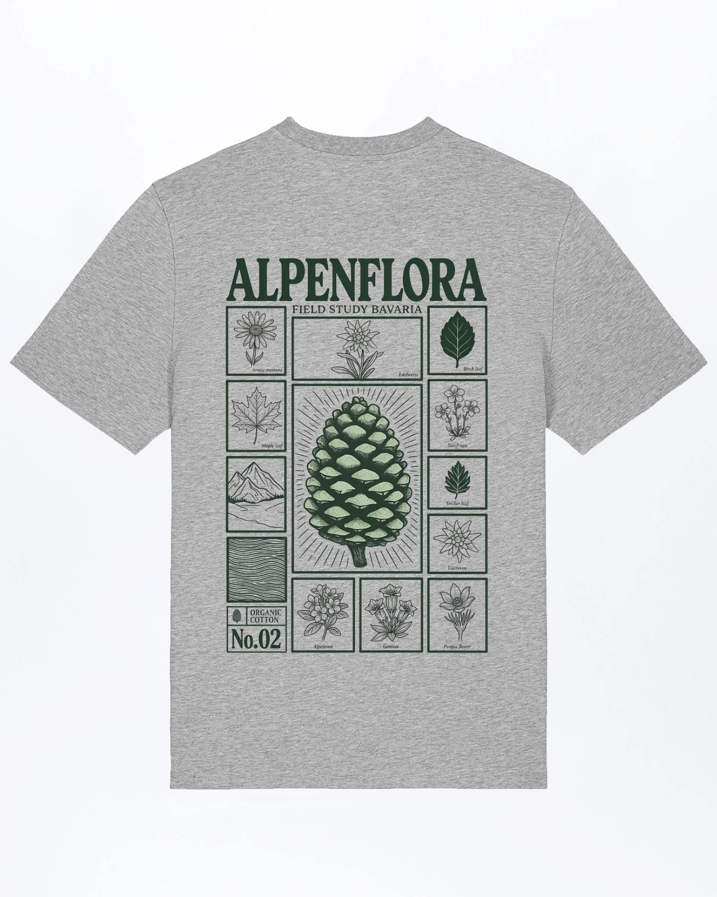 Alpenflora T-Shirt für Männer – Ansicht 4