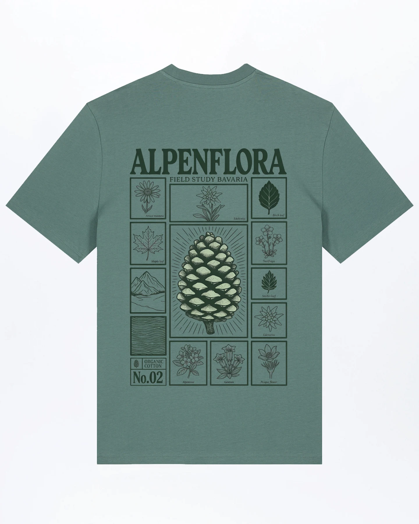 Alpenflora T-Shirt für Männer – Ansicht 3