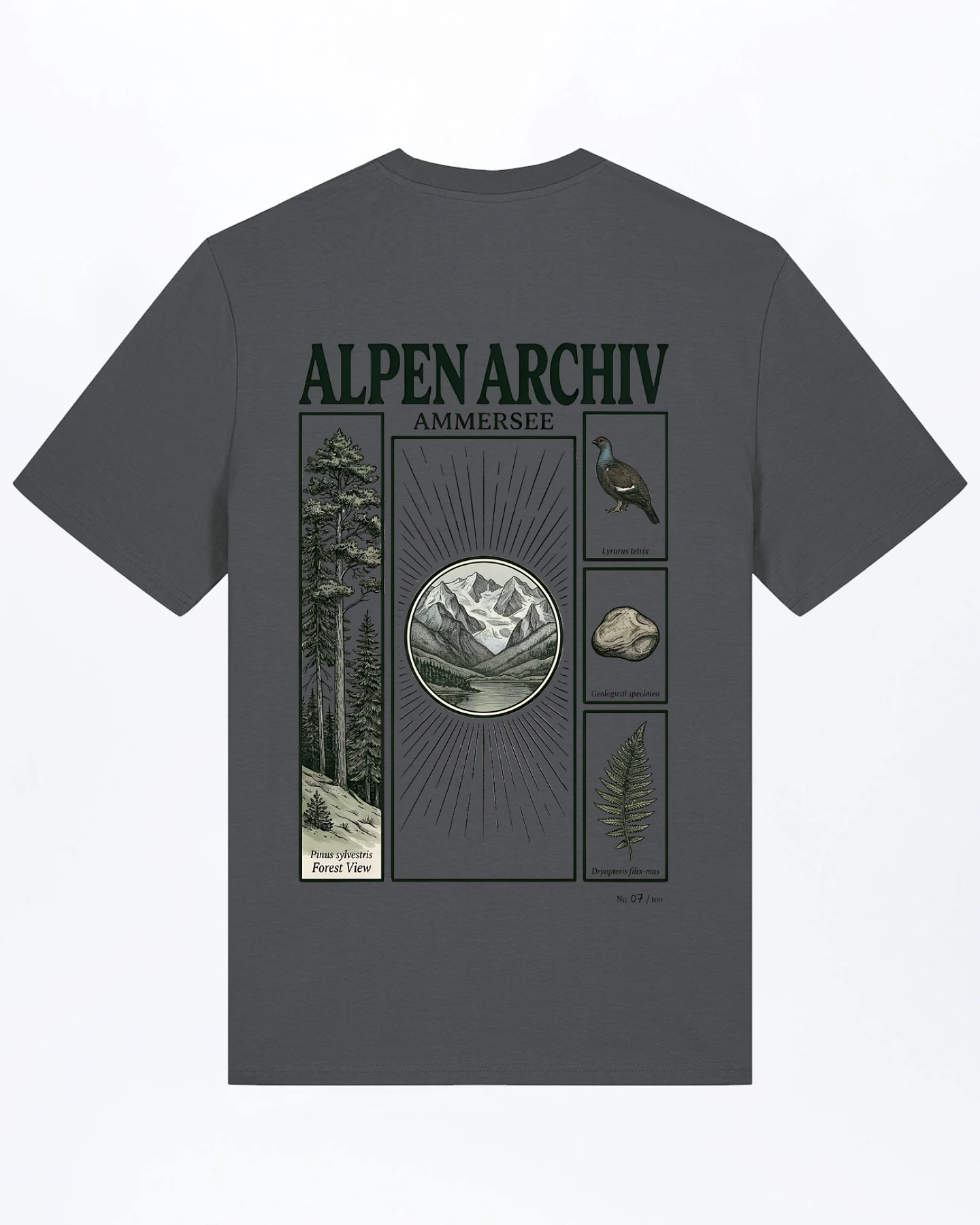 Alpen Archiv Ammersee T-Shirt für Männer – Ansicht 3