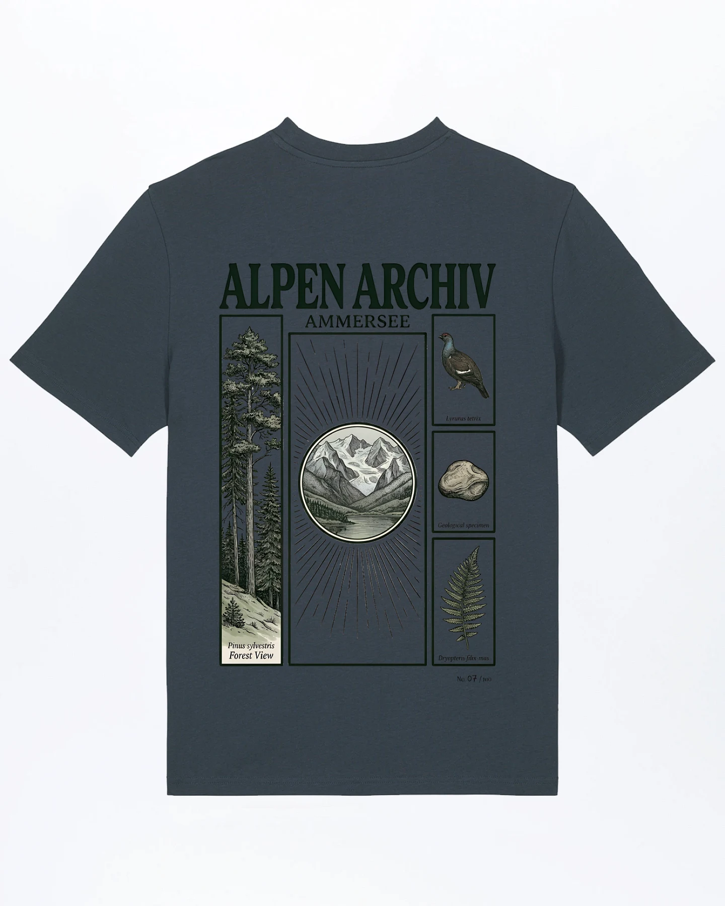 Alpen Archiv Ammersee T-Shirt für Männer – Ansicht 4
