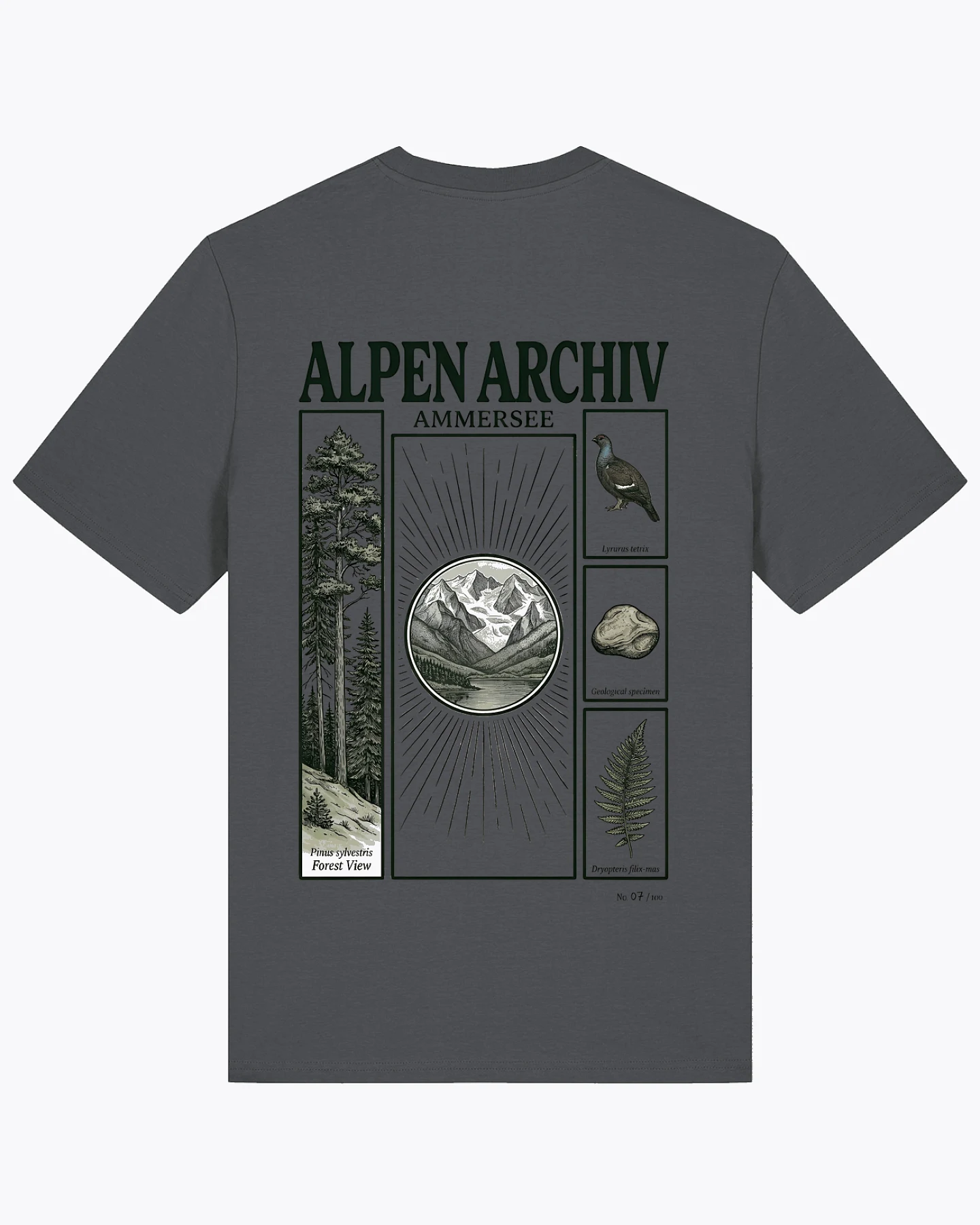 Alpen Archiv Ammersee T-Shirt für Männer – Ansicht 3