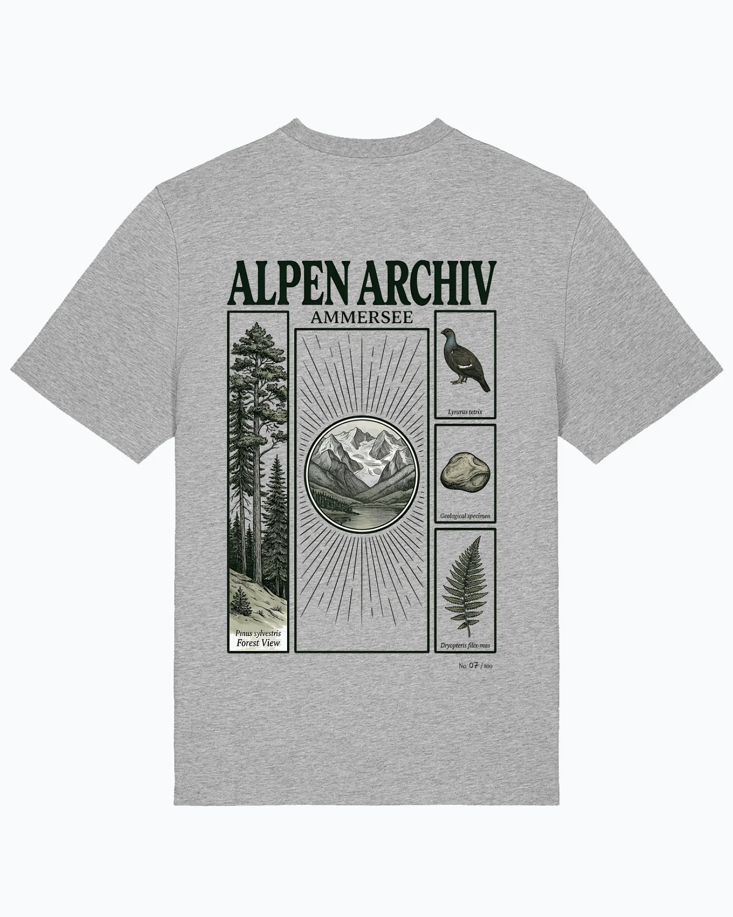 Alpen Archiv Ammersee T-Shirt für Männer – Ansicht 2