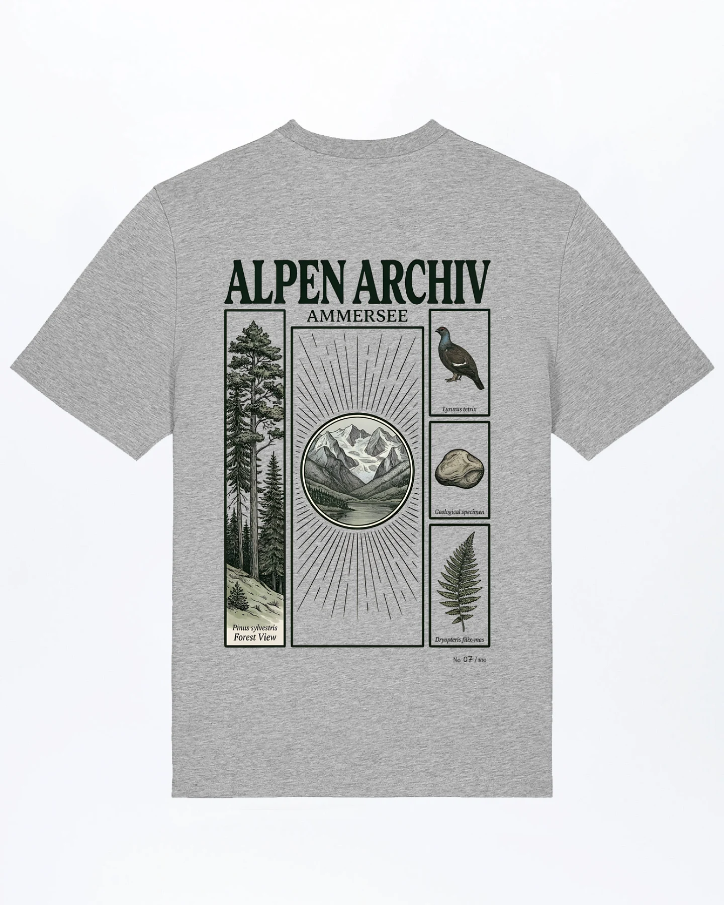 Alpen Archiv Ammersee T-Shirt für Männer – Ansicht 2