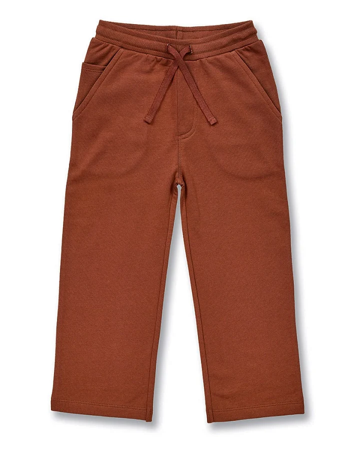Kinderhose aus Sweat in Braun, Modell PERESS