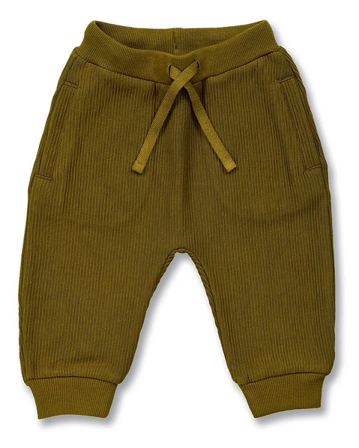 Babyhose in dunklem Olivgrün, Modell WYNNE