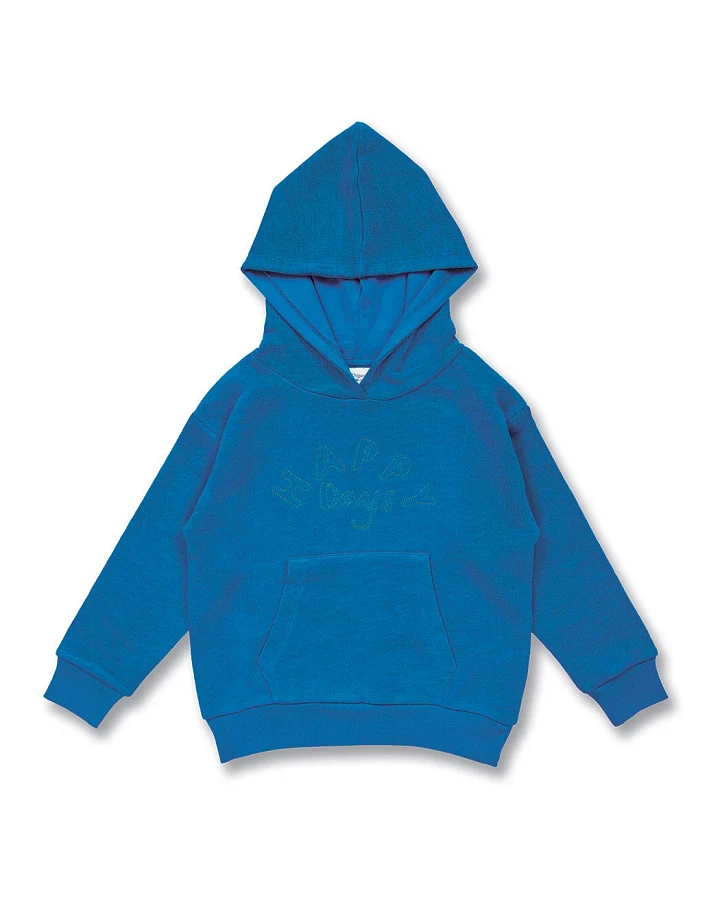Kinder Hoodie in Blau "Happy Days", Modell MANOU