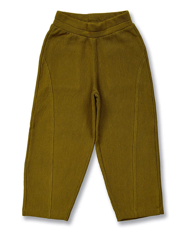 Kinderhose in dunklem Olivgrün, Modell PIOOLA