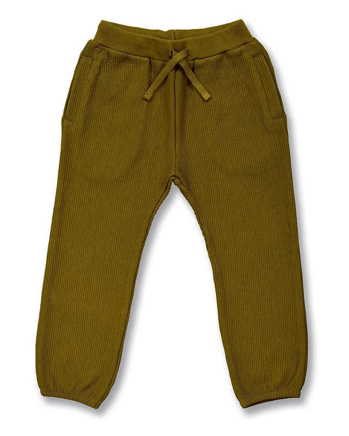 Kinderhose in dunklem Olivgrün, Modell KALLOS