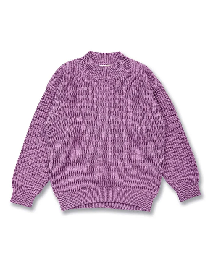 Kinder Strickpullover in Flieder Melange, Modell MARLEY