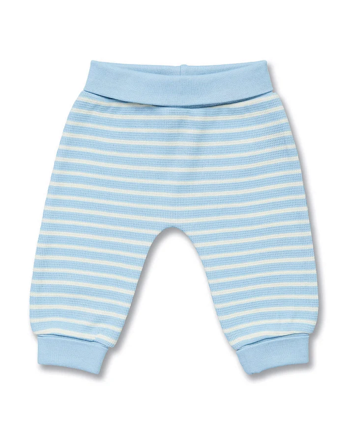 Babyhose in Hellblau-Weiß geringelt, Modell SJORS