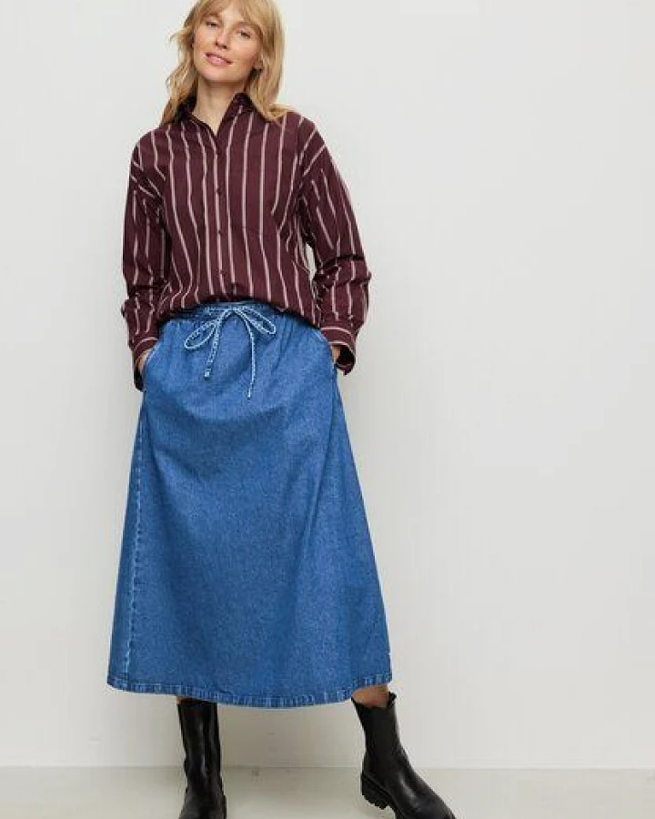 Damen Denim Rock aus Bio-Baumwolle - RESELLIA - recolution