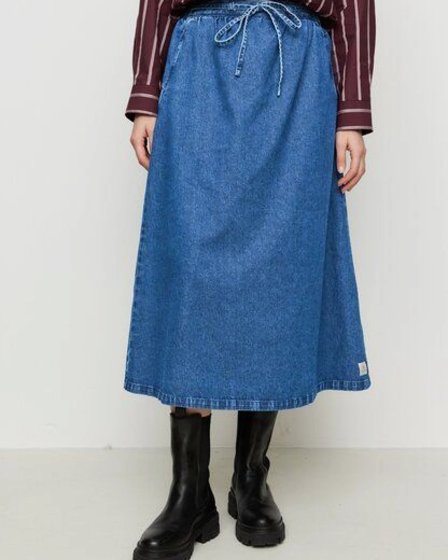 Damen Denim Rock aus Bio-Baumwolle - RESELLIA - recolution – Ansicht 3