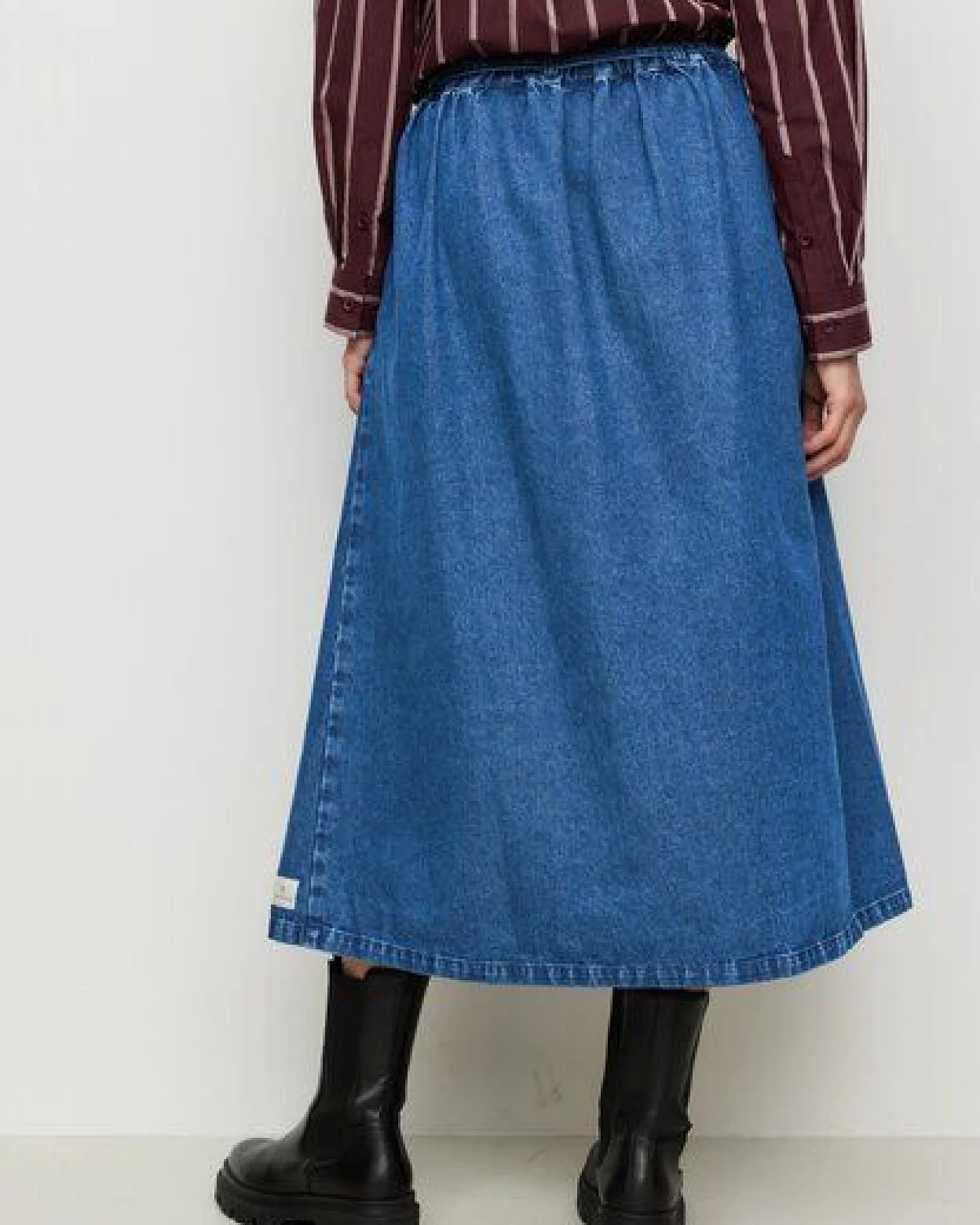 Damen Denim Rock aus Bio-Baumwolle - RESELLIA - recolution – Ansicht 4