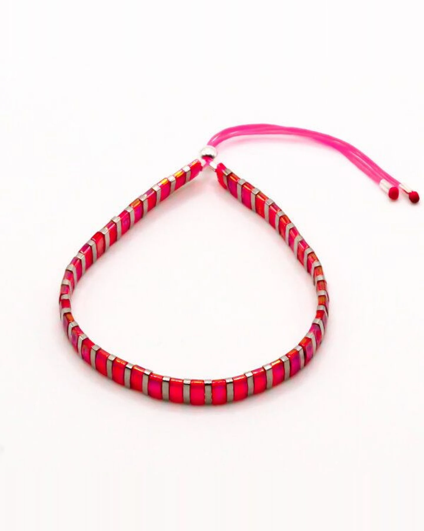 juni Tila Armband Pink Silber - optional mit Silberarmband aus recyceltem Silber - gefertigt in Deutschland – Ansicht 3