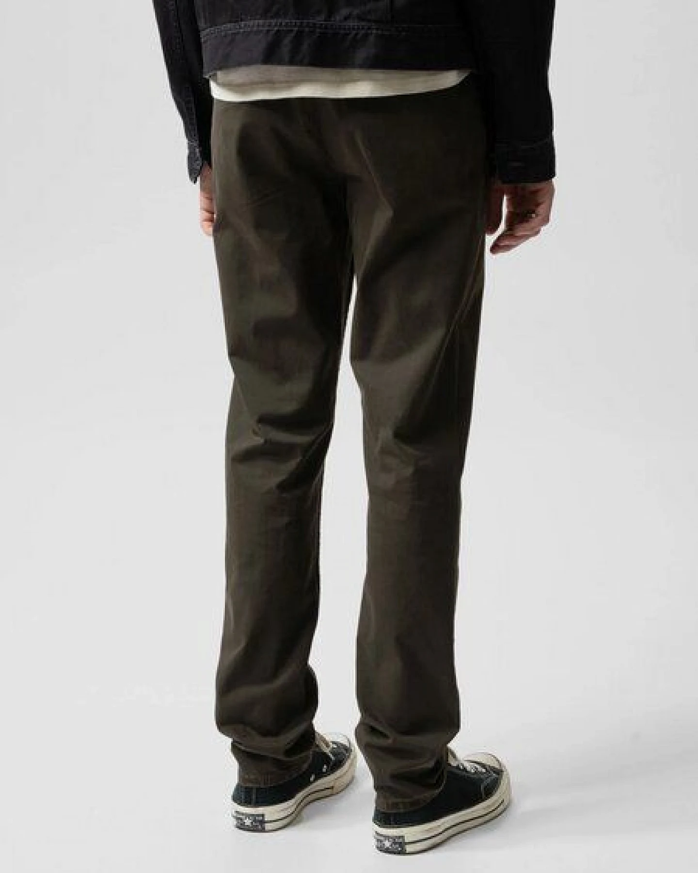 Nudie Jeans Easy Alvin Chino Hose - Blackbrown – Ansicht 2