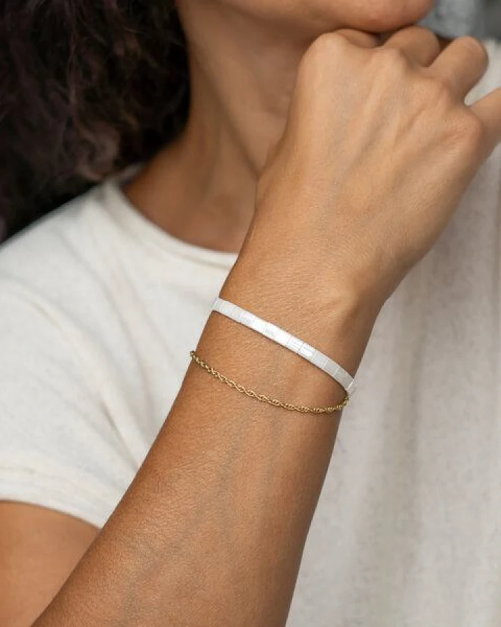 juni Armband "Silk" optional mit Gold- oder Silberarmband aus recyceltem Silber - gefertigt in Deutschland