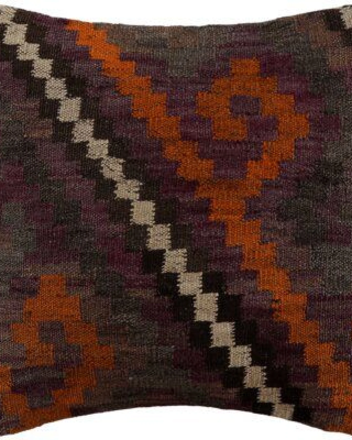 Kelim Kissen Mehrfarbig „Rugtales“ aus Schurwolle, 40x40 cm – Ansicht 3