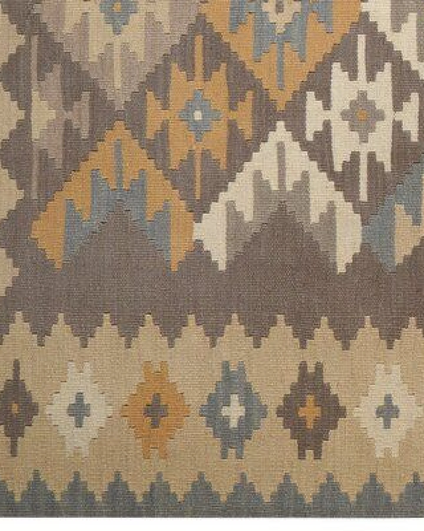 Kelim Gashgai Grau „Rugtales“ aus Schurwolle, 167x239 cm – Ansicht 4