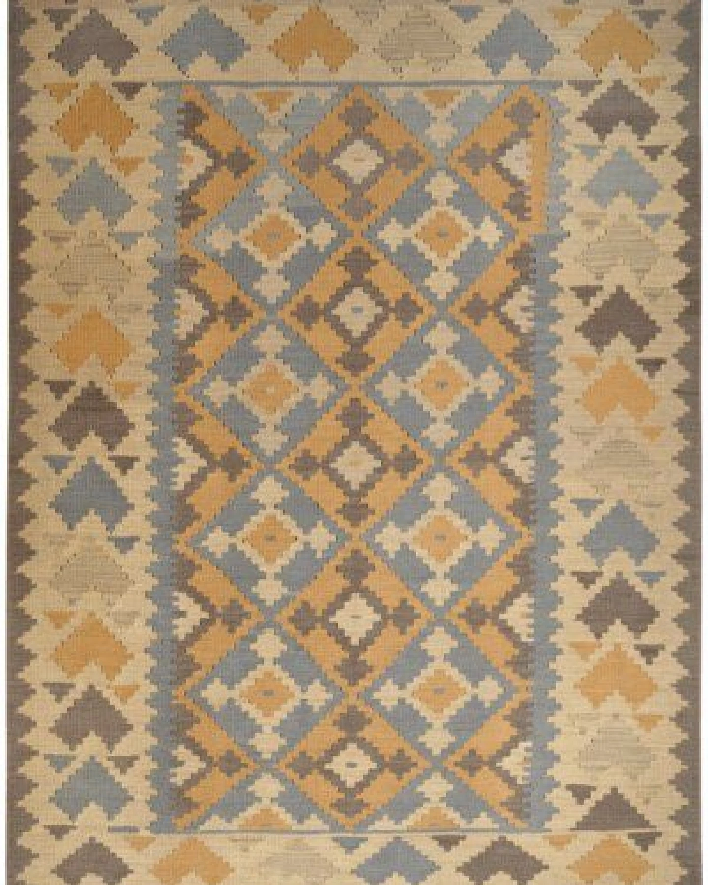 Kelim Gashgai Grau „Rugtales“ aus Schurwolle, 177x241 cm – Ansicht 3