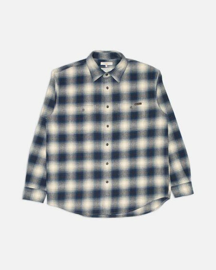 Nudie Jeans Kariertes Langarm-Hemd Julian Worker Check