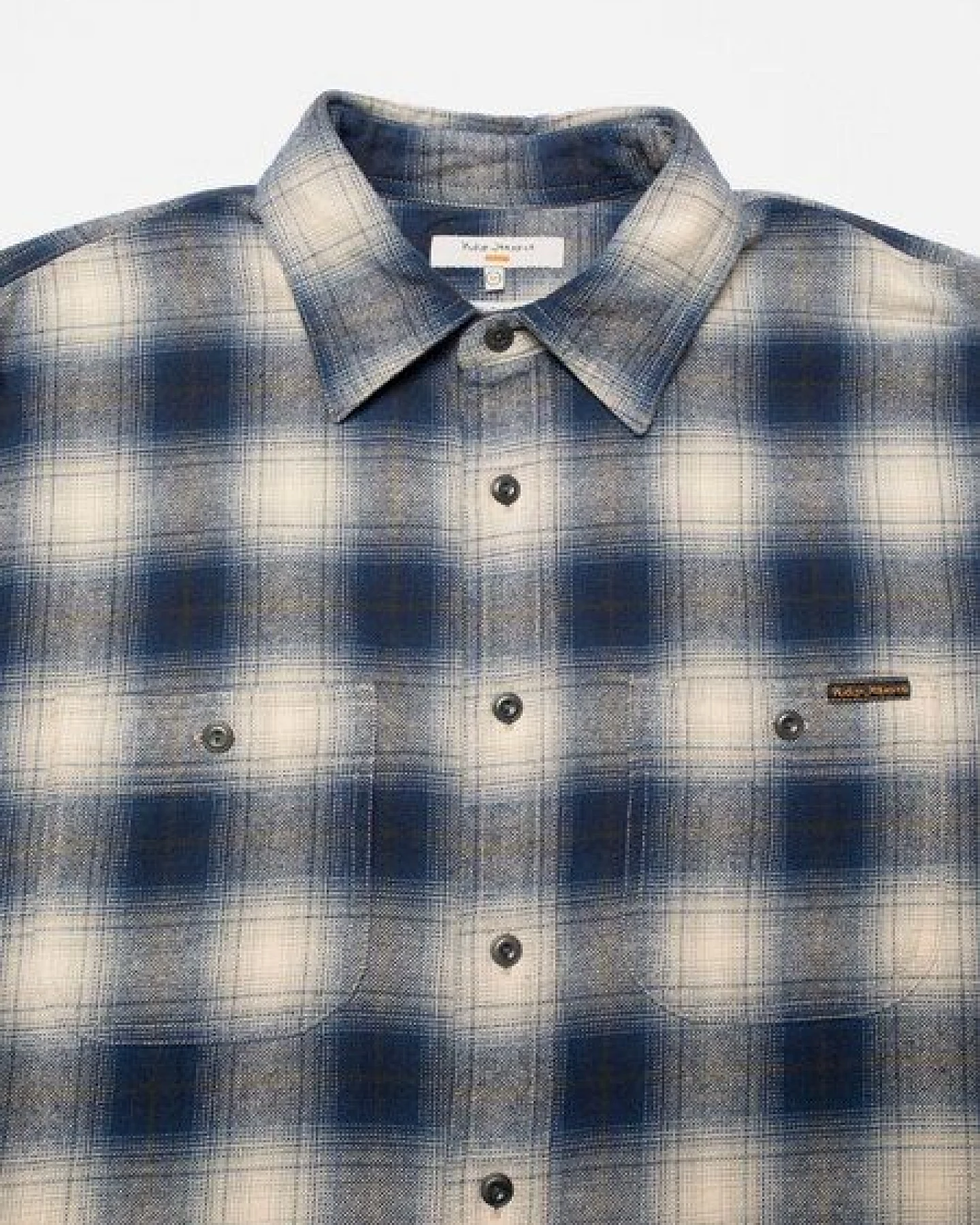 Nudie Jeans Kariertes Langarm-Hemd Julian Worker Check – Ansicht 2