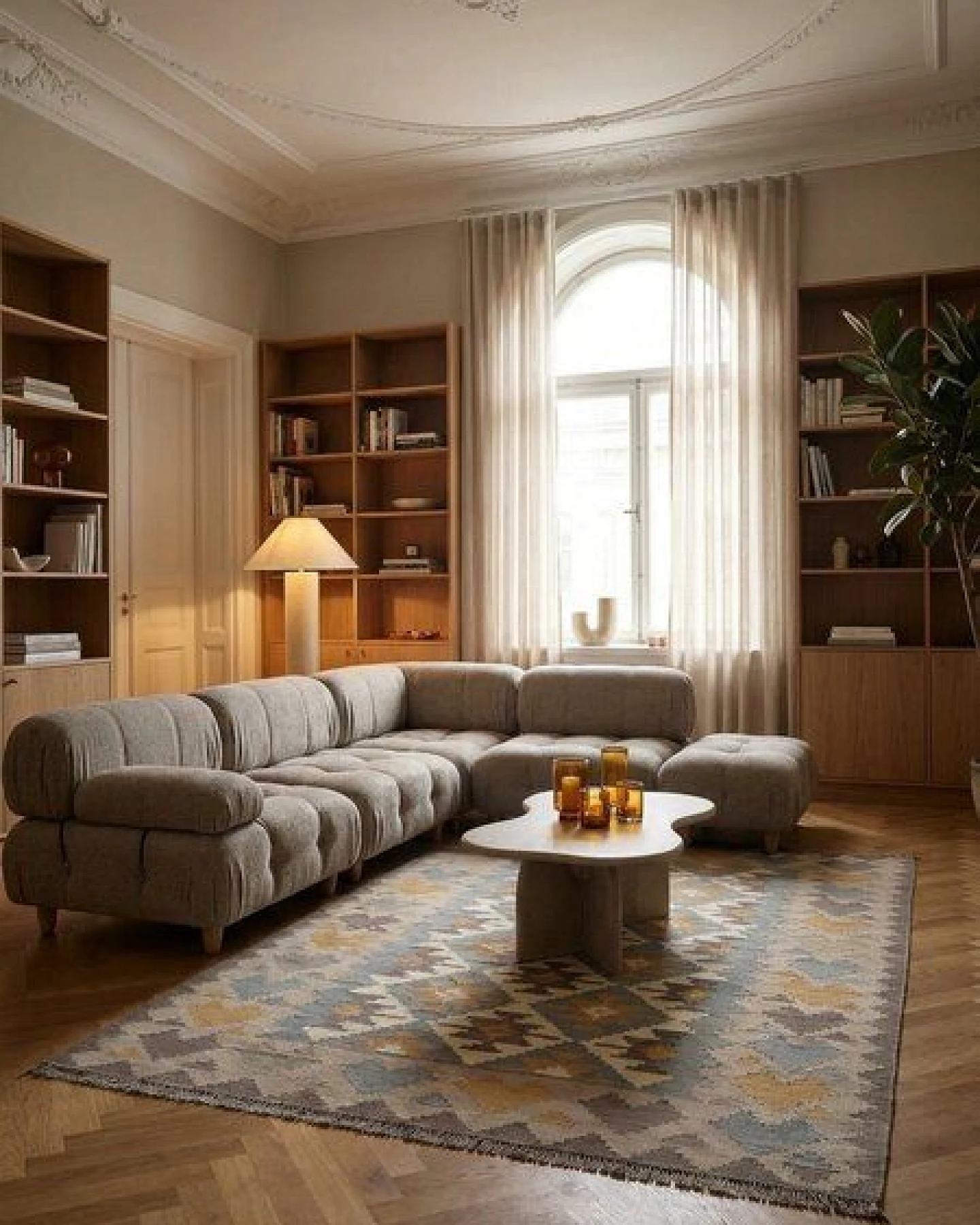 Kelim Gashgai Beige „Rugtales“ aus Schurwolle, 174x238 cm – Ansicht 2