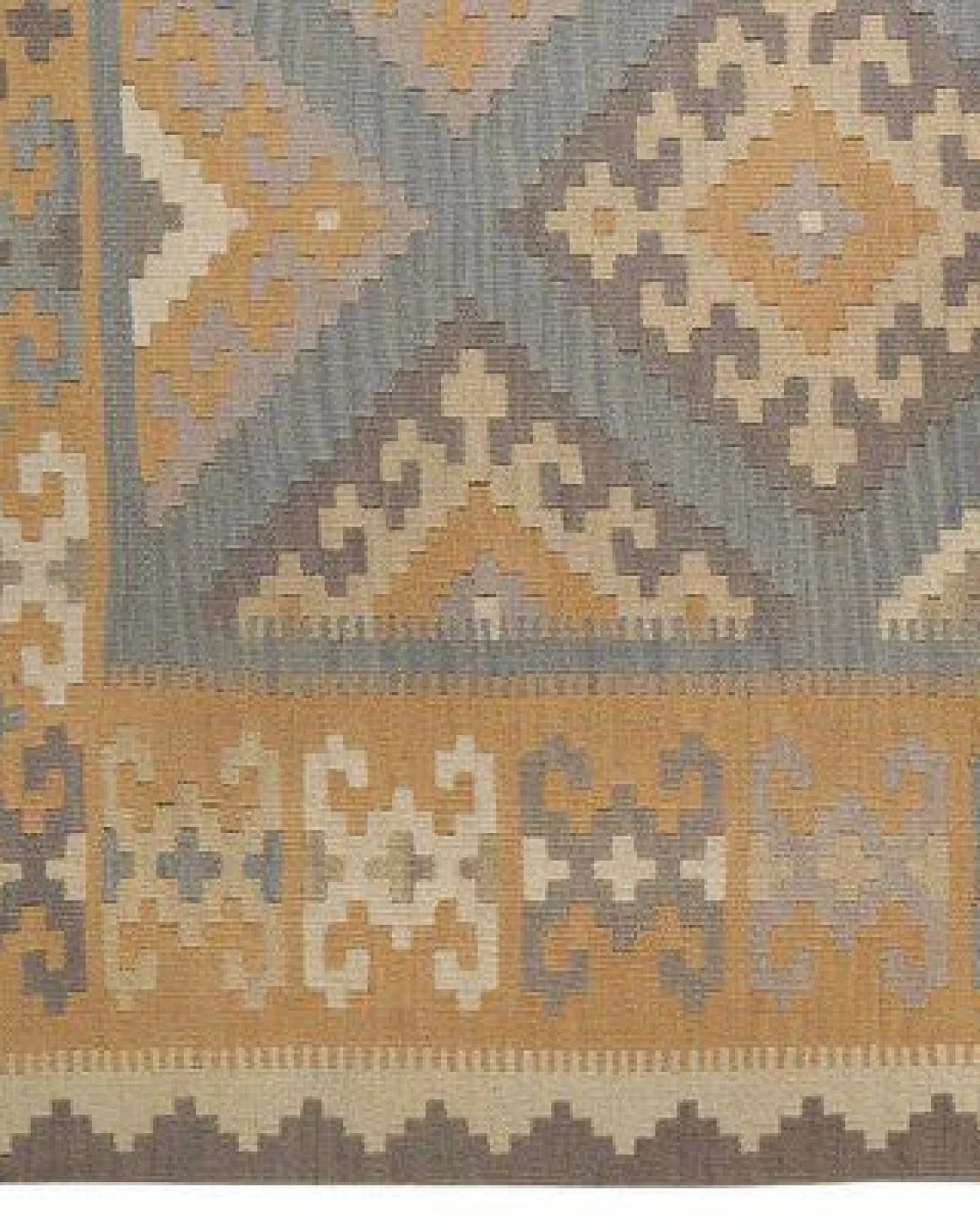 Kelim Gashgai Grau „Rugtales“ aus Schurwolle, 182x251 cm – Ansicht 4