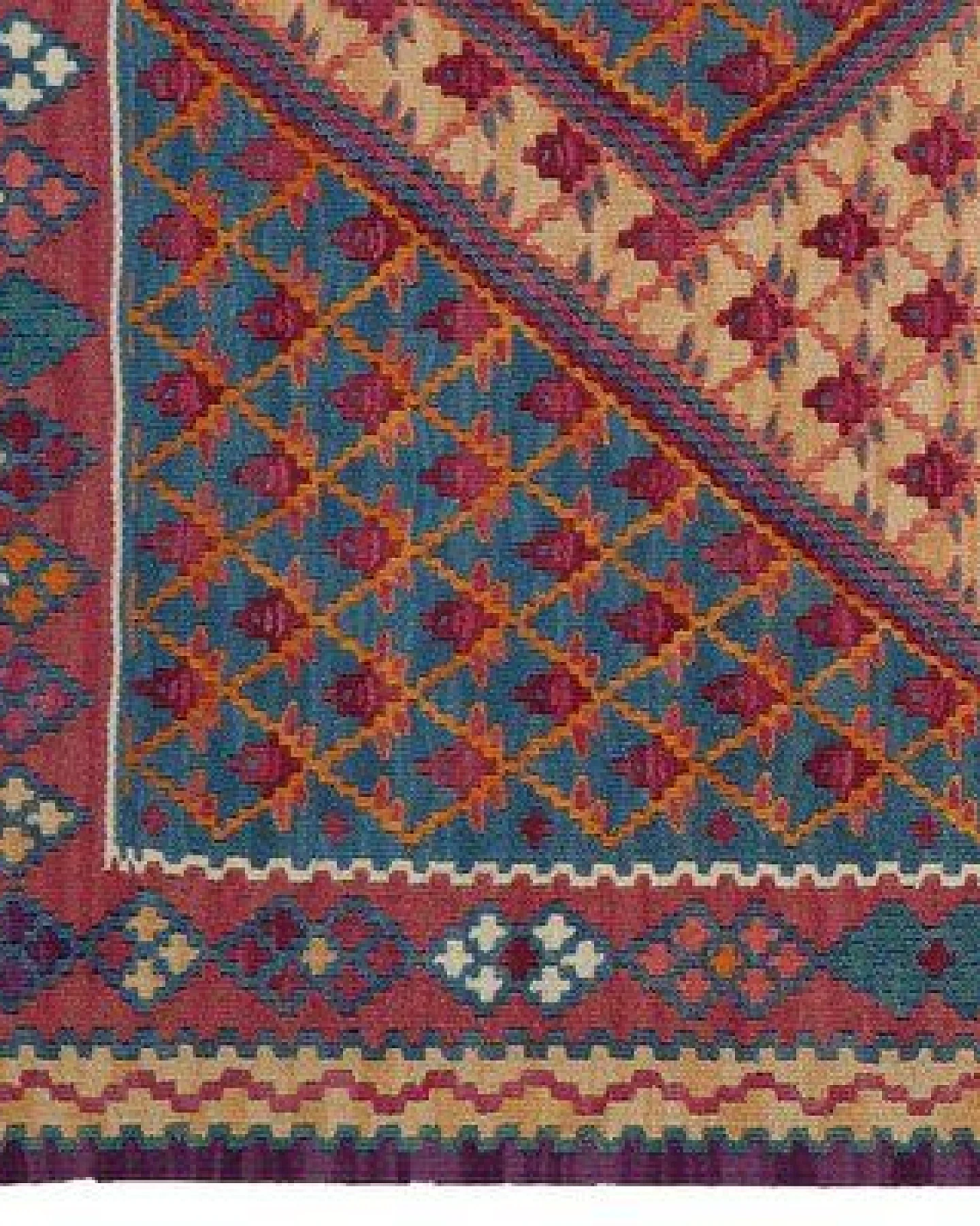 Kelim Senneh Beige „Rugtales“ aus Schurwolle, 107x161 cm – Ansicht 4