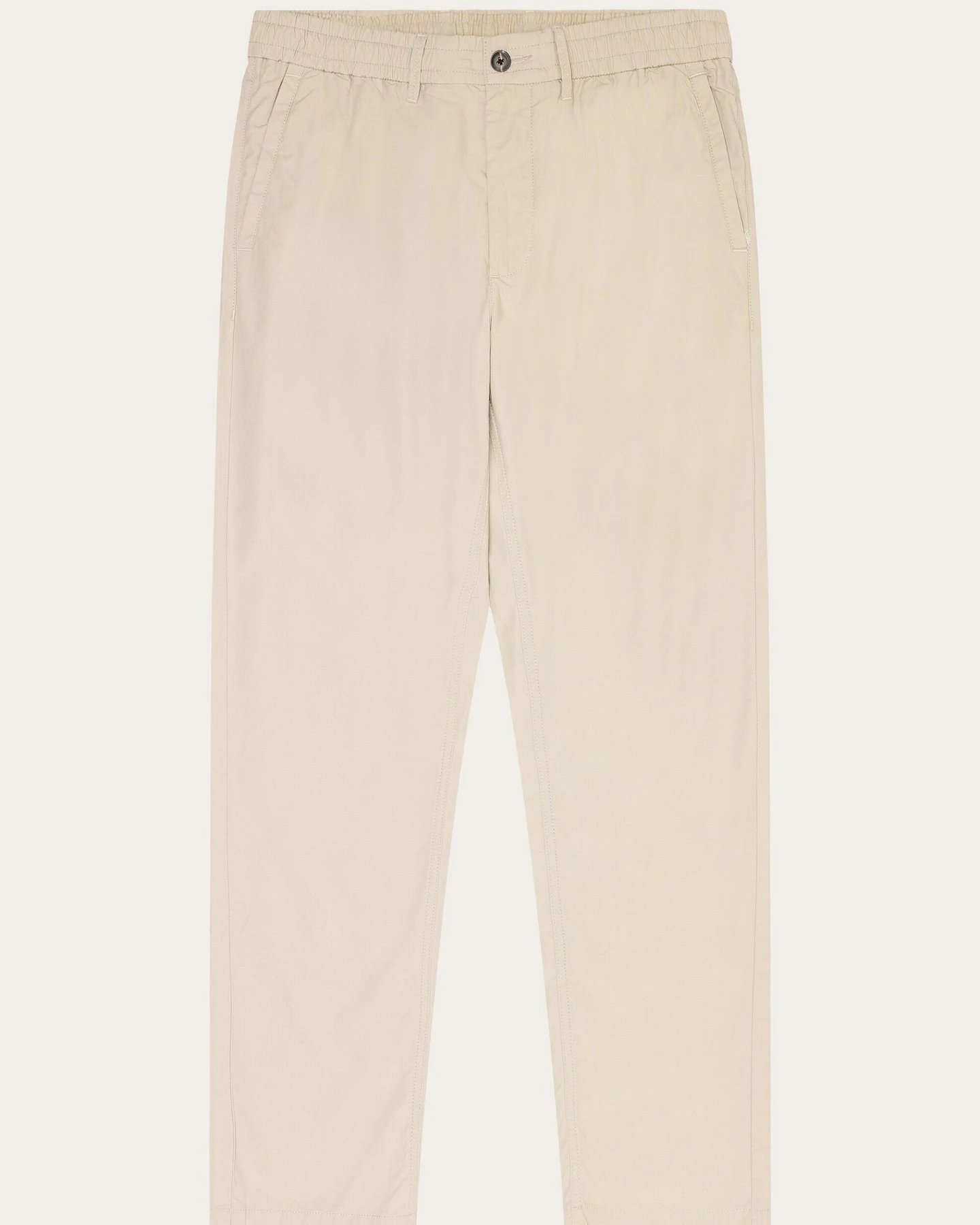 KnowledgeCotton Apparel Herren vegan Chino-Hose Tim Tapered Light Feather Gray – Ansicht 2