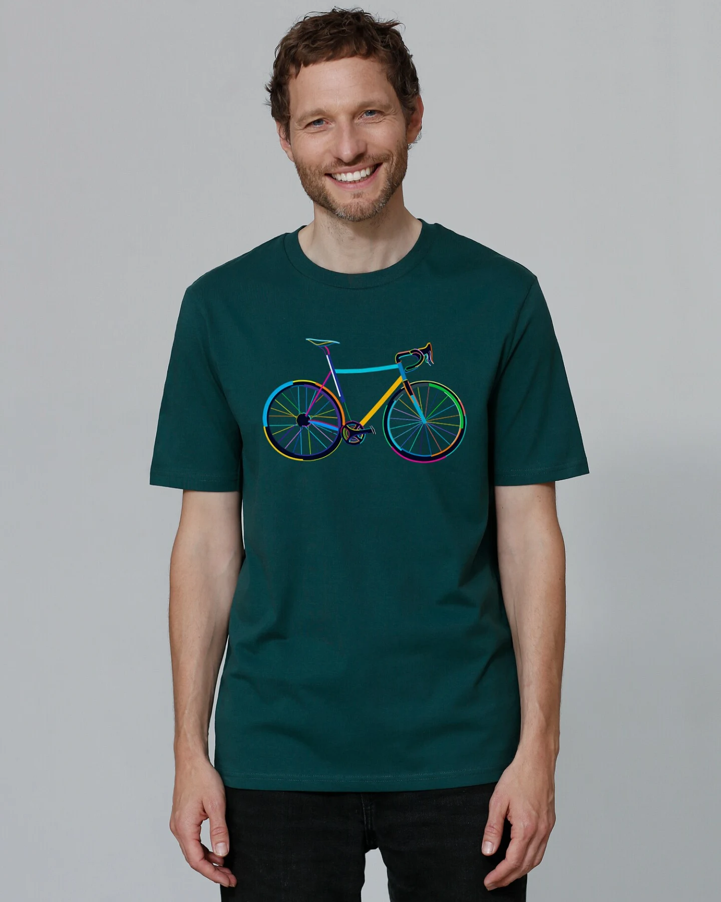 Watapparel T-Shirt Fahrrad by night – Ansicht 2