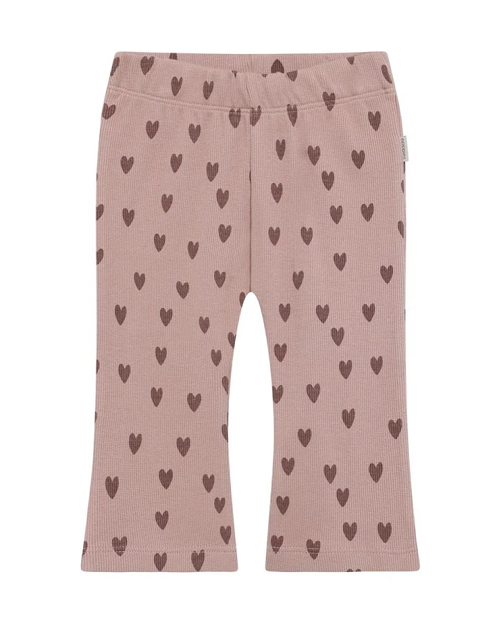 Leggings Bio-Baumwolle (kbA) Flared print adobe rose 50