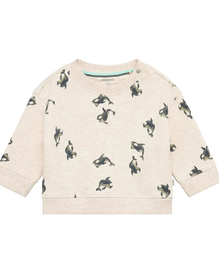 Sweatshirt Bio-Baumwolle (kbA) sand melange 50