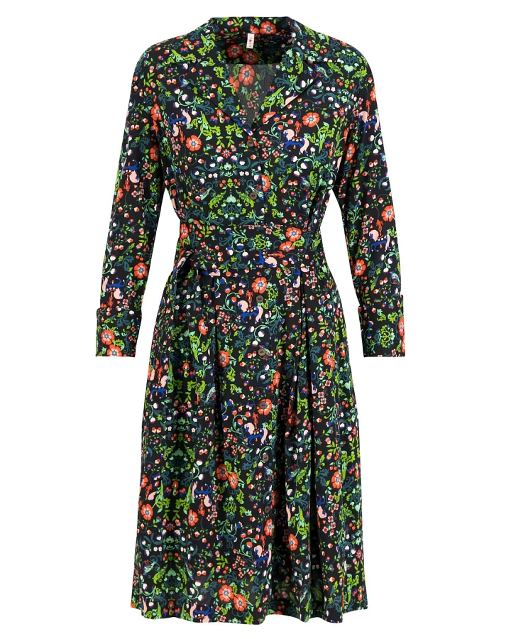Blusenkleid Zauberknopf und Kragen