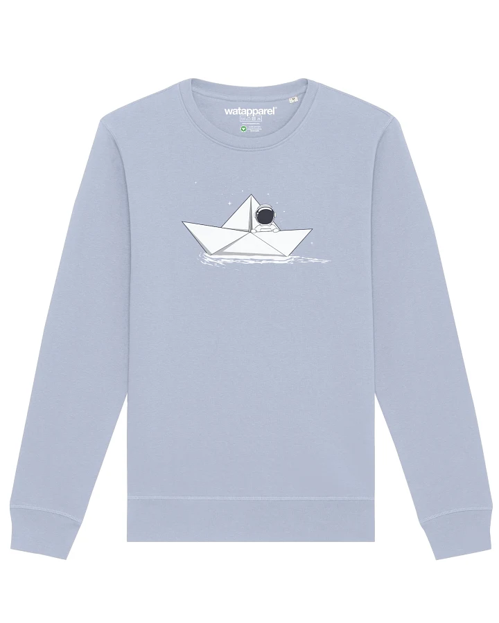 Watapparel Sweatshirt Astronaut in paper boat