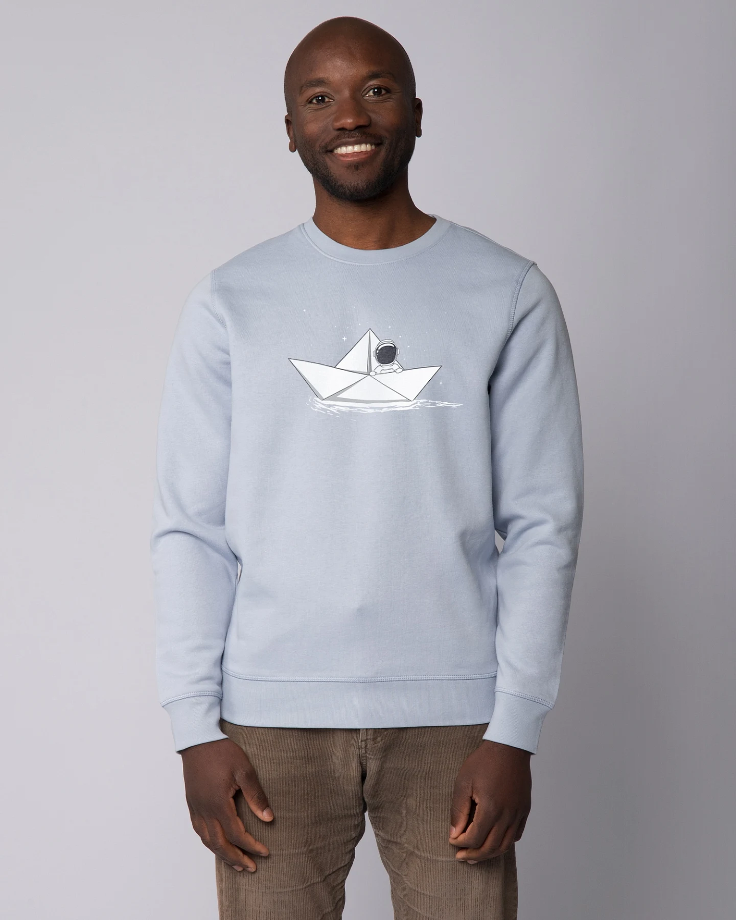 Watapparel Sweatshirt Astronaut in paper boat – Ansicht 2