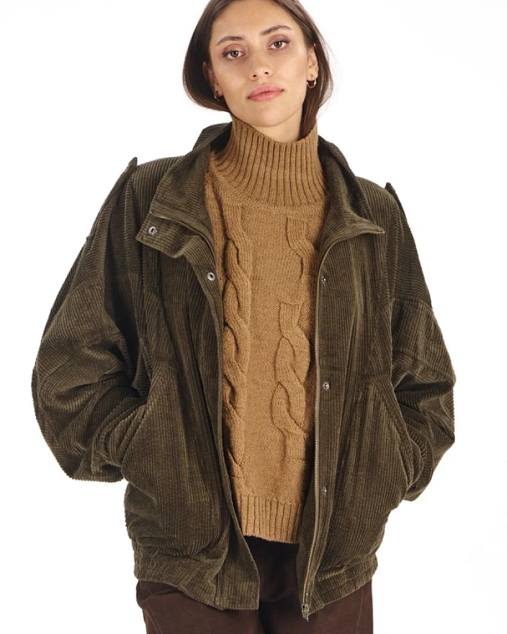 KOMODO Damen vegan Jacke Hattie Khaki